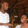 Emma cracks up Racheal when they met. PHOTO BY FAISWAL KASIRYE