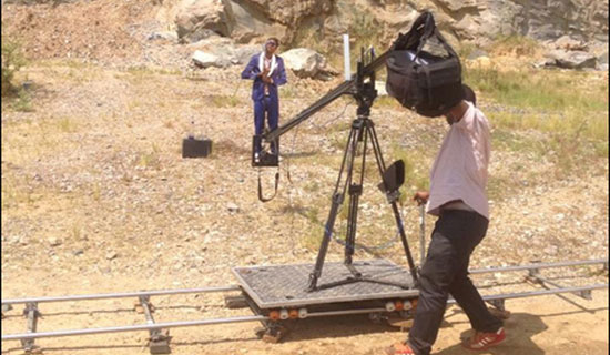Chameleone on the rocky set of his Badilisha video. COURTESY PHOTO