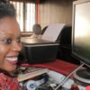Magezi at work in her Internet café. PHOTO BY ISAAC SSEJJOMBWE
