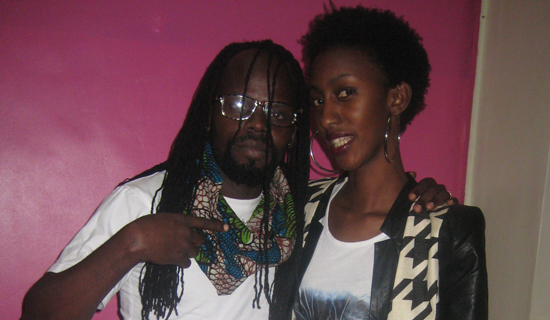 KS Alpha poses with Sarah. PHOTO BY ISAAC SSEJJOMBWE