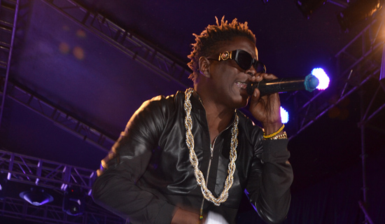 King Saha during concert