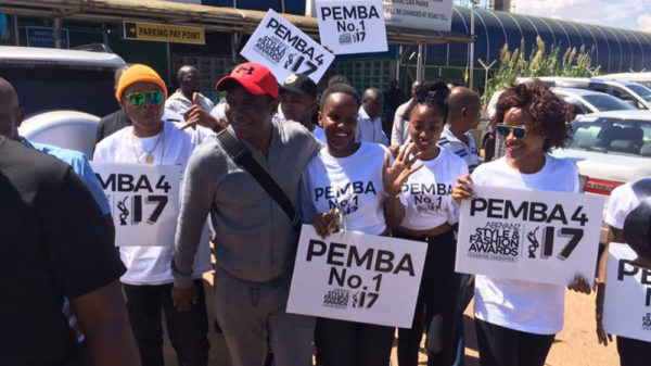 Jack Pemba with his fans