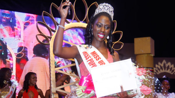 Leah Kagasa after she was crowned Miss Uganda 2016/17 last year. PHOTO BY ABUBAKER LUBOWA
