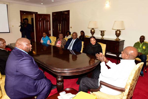 President Museveni hosting Andile Ramaphosa at State House