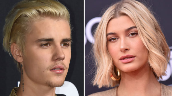 (FILES:) These two file photos show singer Justin Bieber (L) on February 10, 2016 attending the Yves Saint Laurent men's fall line at the Hollywood Palladium in Hollywood, California; and TV personality-model Hailey Baldwin (R) on May 20, 2018 at the 2018 Billboard Music Awards at the MGM Grand Resort International in Las Vegas, Nevada. Trouble-prone pop star Justin Bieber will be a married man after popping the question to model Hailey Baldwin whom he has dated for one month, reports said on Sunday, July 8, 2018. The 24-year-old Canadian heartthrob, who has become better known for his off-stage antics, proposed to the 21-year-old over dinner Saturday night at a restaurant in The Bahamas, the celebrity news site TMZ said. The site quoted witnesses at the restaurant, who said that Bieber's security team asked them all to put their phones away for the proposal. / AFP PHOTO / ROBYN BECK