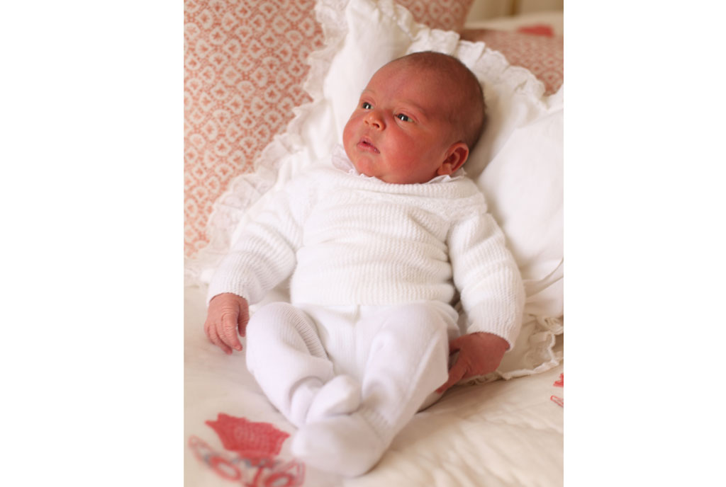 (FILES) In this file handout picture taken on April 26, 2018, and released by Kensington Palace on May 5, 2018, Britain's Prince Louis of Cambridge poses for a photograph, taken by his mother, Britain's Catherine, Duchess of Cambridge, at Kensington Palace in central London.