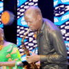 Angelique Kidjo(L) and Isaiah Katumwa performing at the Jazzi show (PHOTOS BY EDDIE CHICCO)